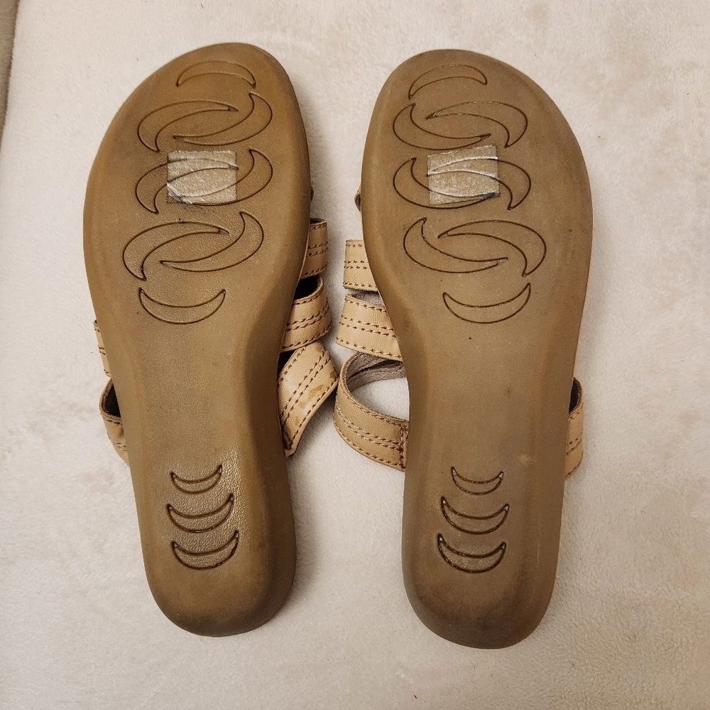 Cliffs by White Mountain Slide Sandals Women's 10M Cream - Picture 3 of 5